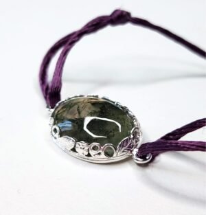 Bracelet Aelwyn Agate Mousse Ovale