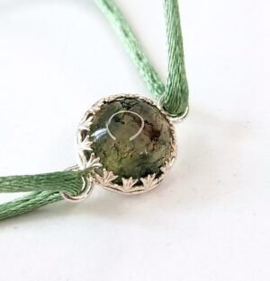 Bracelet Aelwyn Agate Mousse Ronde