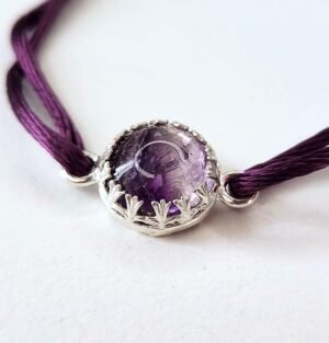 Bracelet Aelwyn Améthyste Ronde