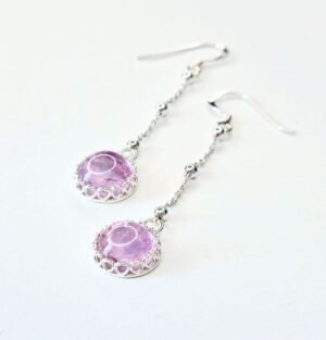 Boucles d'oreilles Aelwyn Améthyste